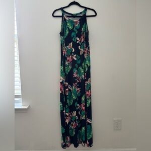Glamour Women’s Floral Maxi Halter Neck Dress